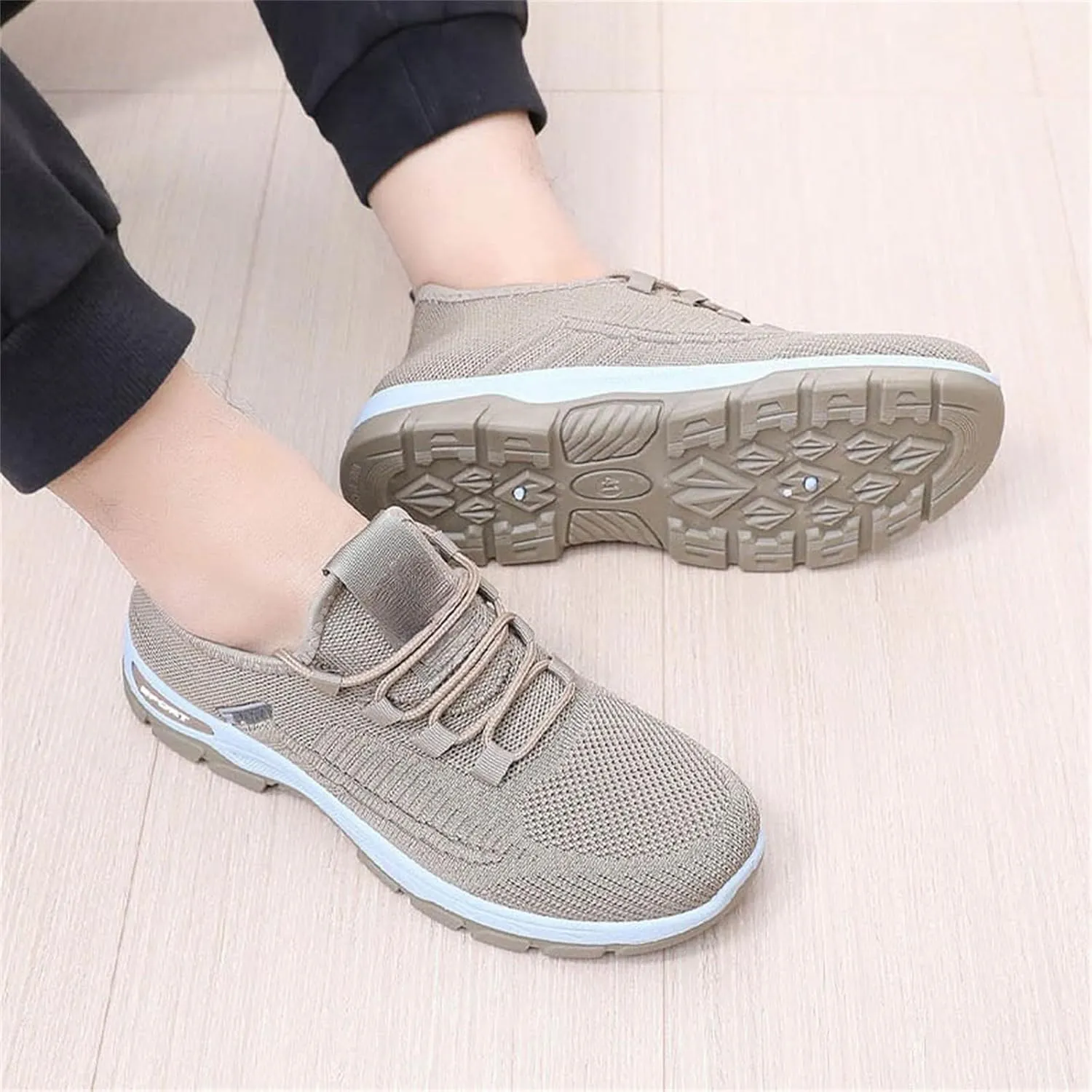 Casual Sneakers for Women Men Lightweight Breathable Mesh Fashion Sneakers Orthopedic Soft Arch Support Walking Shoes Comfortable Slip on Summer Workout Sport Work Tennis Shoes