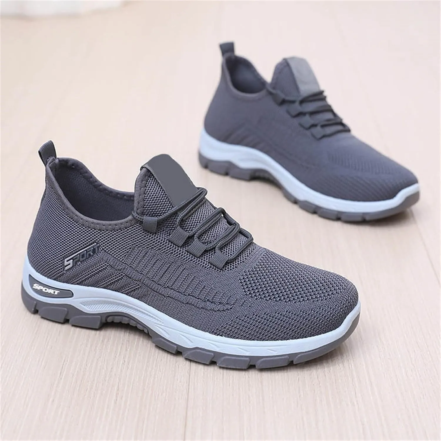 Casual Sneakers for Women Men Lightweight Breathable Mesh Fashion Sneakers Orthopedic Soft Arch Support Walking Shoes Comfortable Slip on Summer Workout Sport Work Tennis Shoes