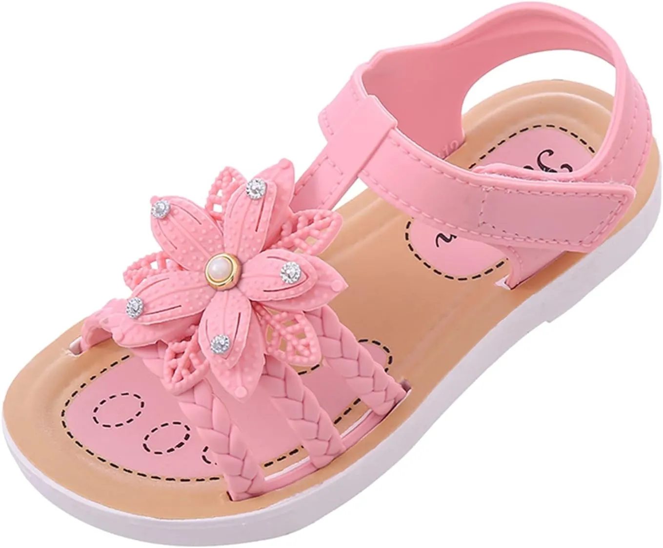 Children Sandals Soft Flat Shoes Fashion Comfortable Bow Soft Bottom Lightweight Baby Princess Sandals Princess Dress Up