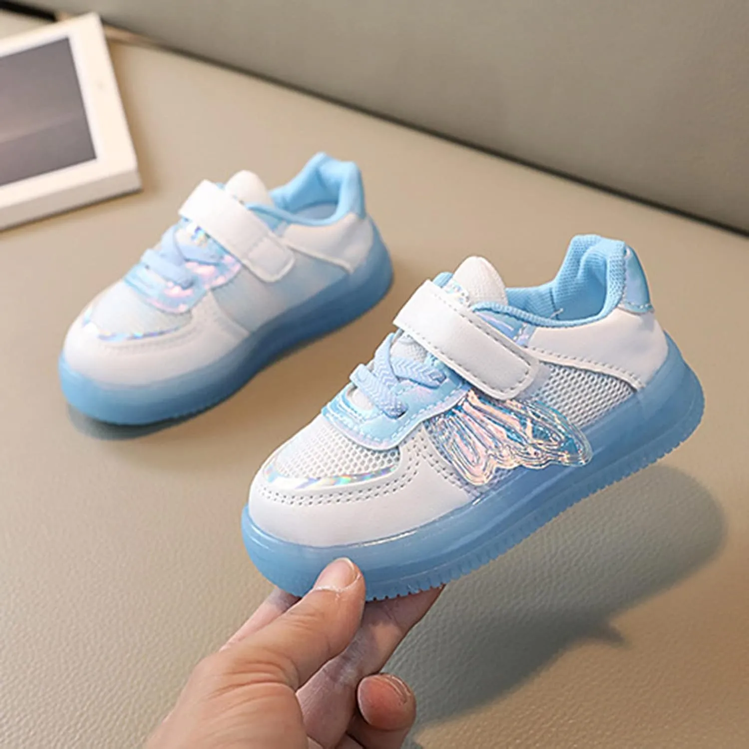 Children Shoes LED Light Emitting Shoes Fashion Children Sports Light Shoes Mesh Breathable Toddler Girls Size 6 Shoes