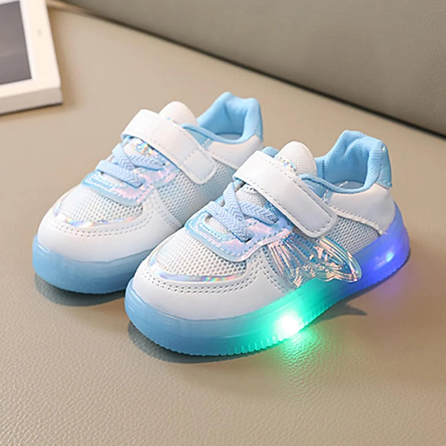 Children Shoes LED Light Emitting Shoes Fashion Children Sports Light Shoes Mesh Breathable Toddler Girls Size 6 Shoes