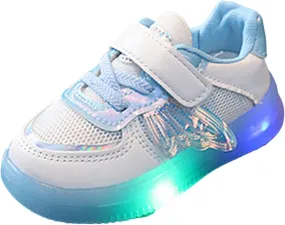 Children Shoes LED Light Emitting Shoes Fashion Children Sports Light Shoes Mesh Breathable Toddler Girls Size 6 Shoes