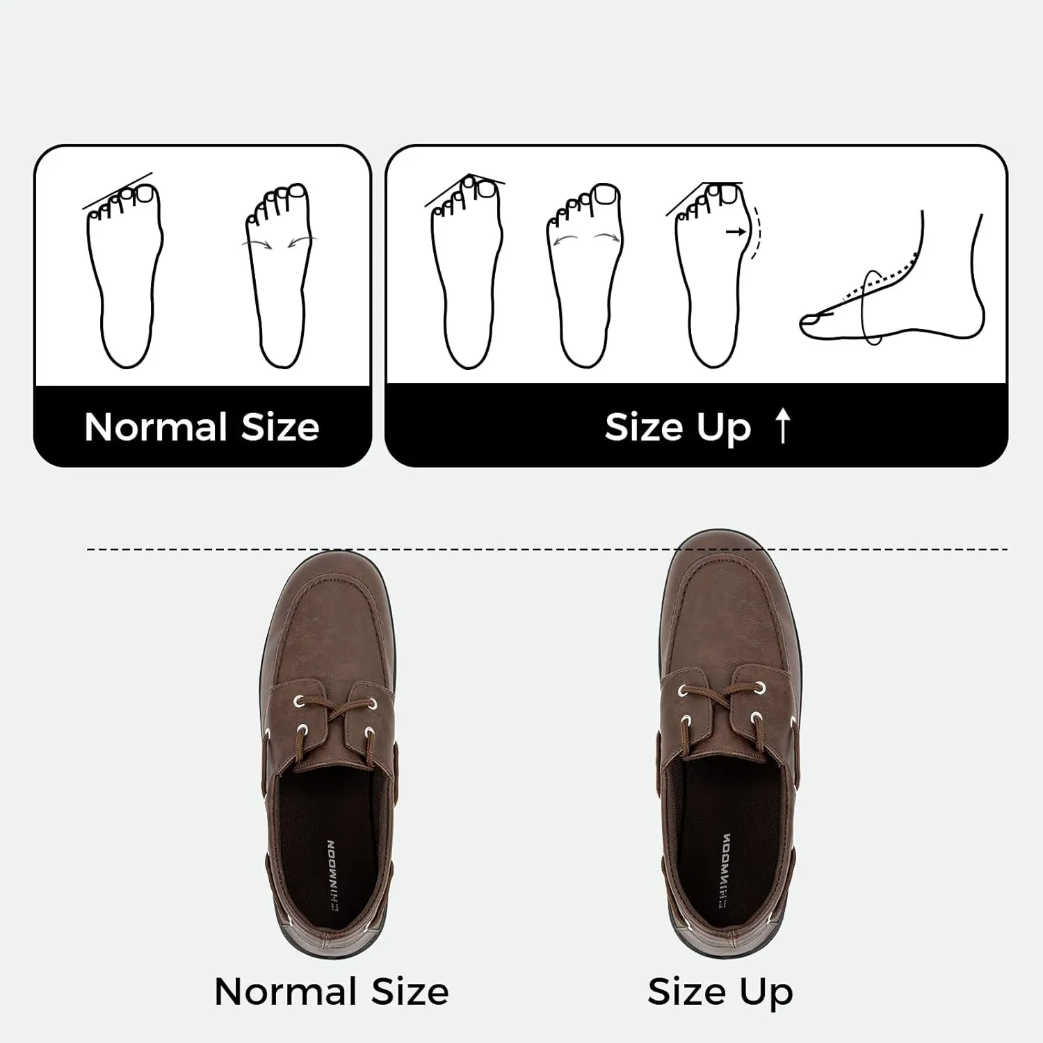 CHINMOON Men's Penny Loafers Slip-Ons Casual Boat Driving Walking Shoes Waterproof PU Footwear