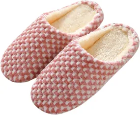 Christmas Slippers for Men Comfort Fluffy Fuzzy Slip on House Slippers Open Toe Cross Band Indoor Outdoor Non-Slip