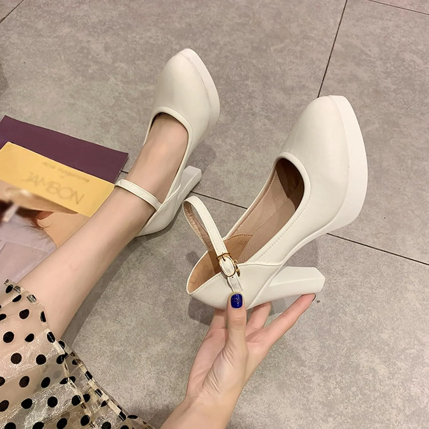 Chunky Heels Pump Women's Lace Up Heeled Sandals Gold Shoes Women's High Heels Ankle Strap Stilettos Sandals
