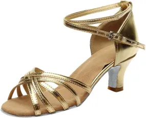 Chunky Heels Women's Chunk Low Heel Pump Sandals Gold Heels for Women Dressy Women's Lace Up Heeled Sandals