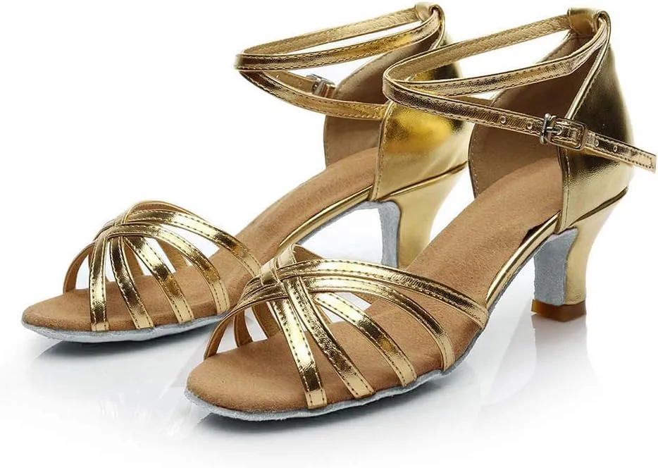 Chunky Heels Women's Chunk Low Heel Pump Sandals Gold Heels for Women Dressy Women's Lace Up Heeled Sandals