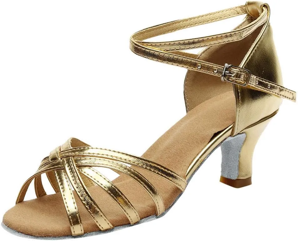 Chunky Heels Women's Chunk Low Heel Pump Sandals Gold Heels for Women Dressy Women's Lace Up Heeled Sandals