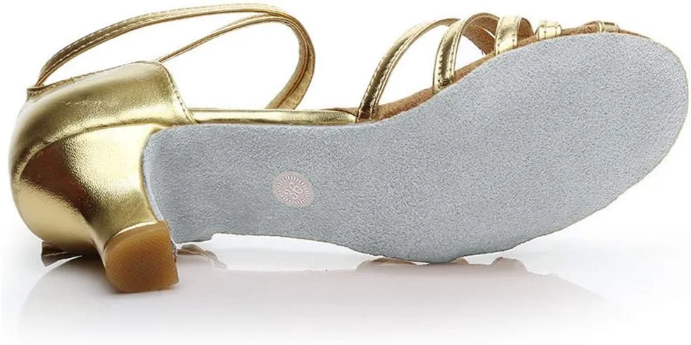 Chunky Heels Women's Chunk Low Heel Pump Sandals Gold Heels for Women Dressy Women's Lace Up Heeled Sandals