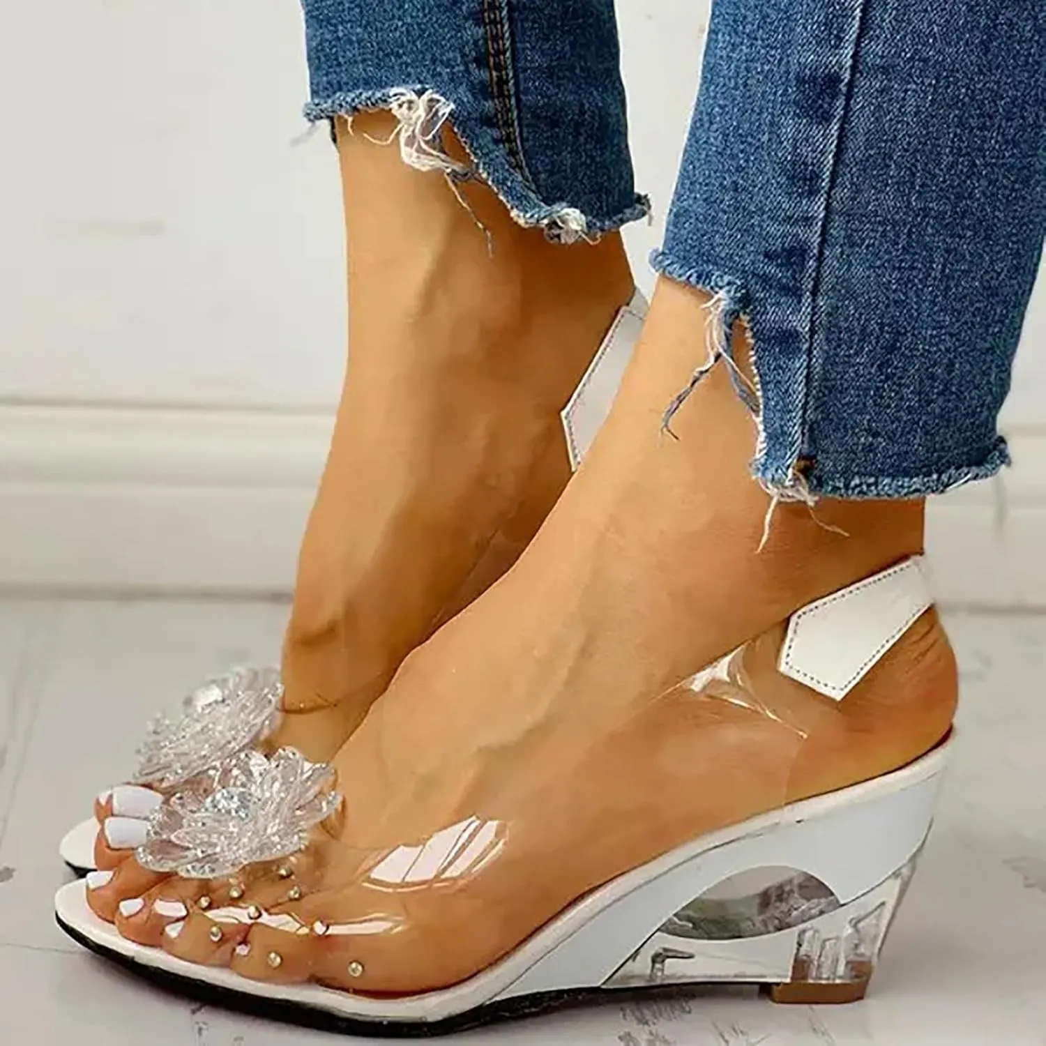 Chunky Heels Women's Chunk Low Heel Pump Sandals Women's Sandals Ankle Strap High Heel Sandals for Women