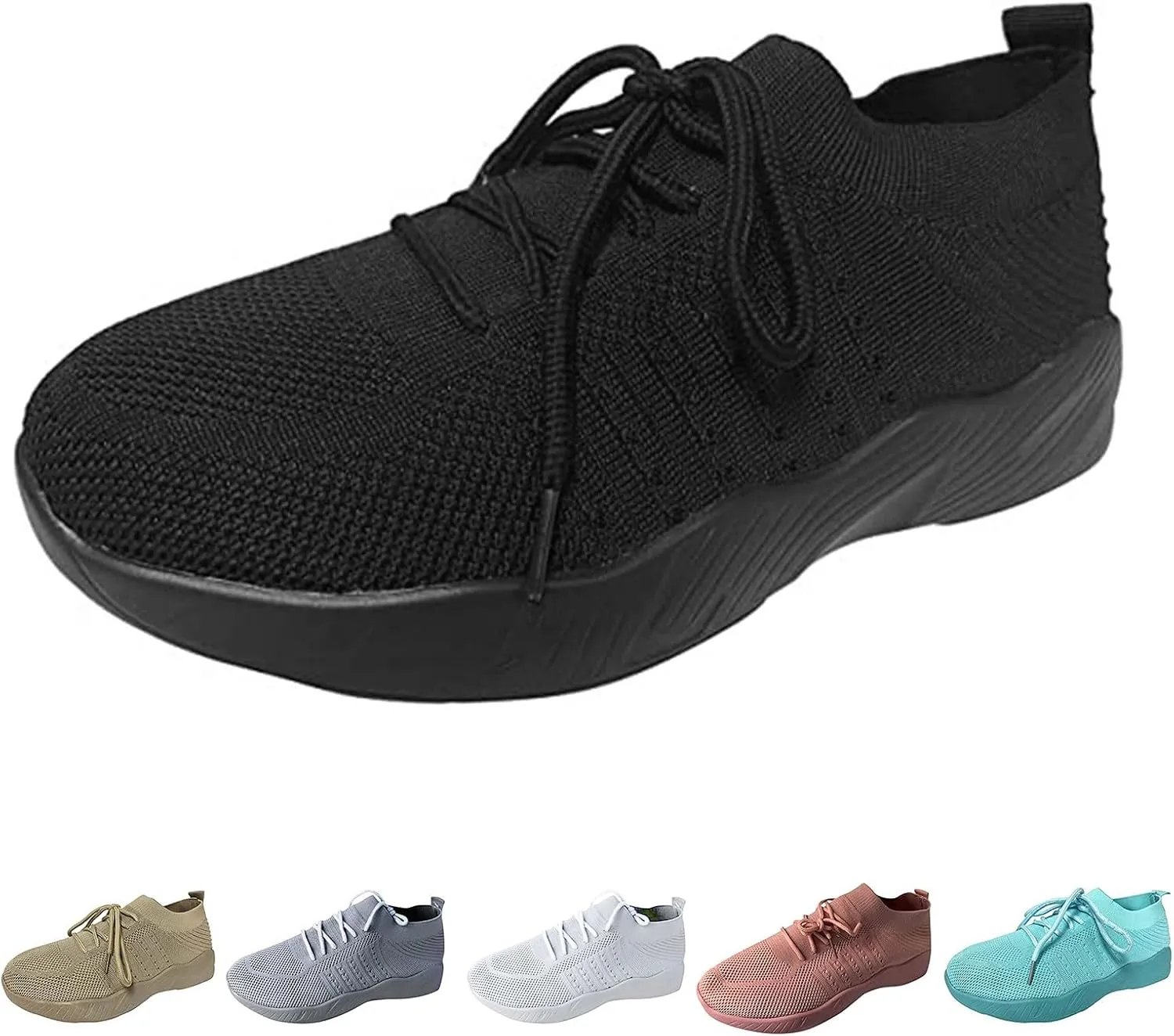 Chunky Sneakers for Women Comfortable Tennis Running Fashion Shoes Breathable Mesh Slip On Walking Shoes Lightweight Wedge Workout Sport Work Casual Sneakers Platform Loafers