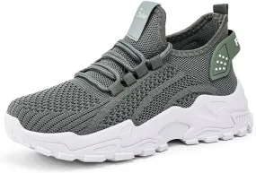 Chunky Sneakers for Women Lightweight Slip On Sneakers Comfortable Workout Sport Work Casual Tennis Shoes Fashion Breathable Soft Sole Arch Support Non-Slip Shoes