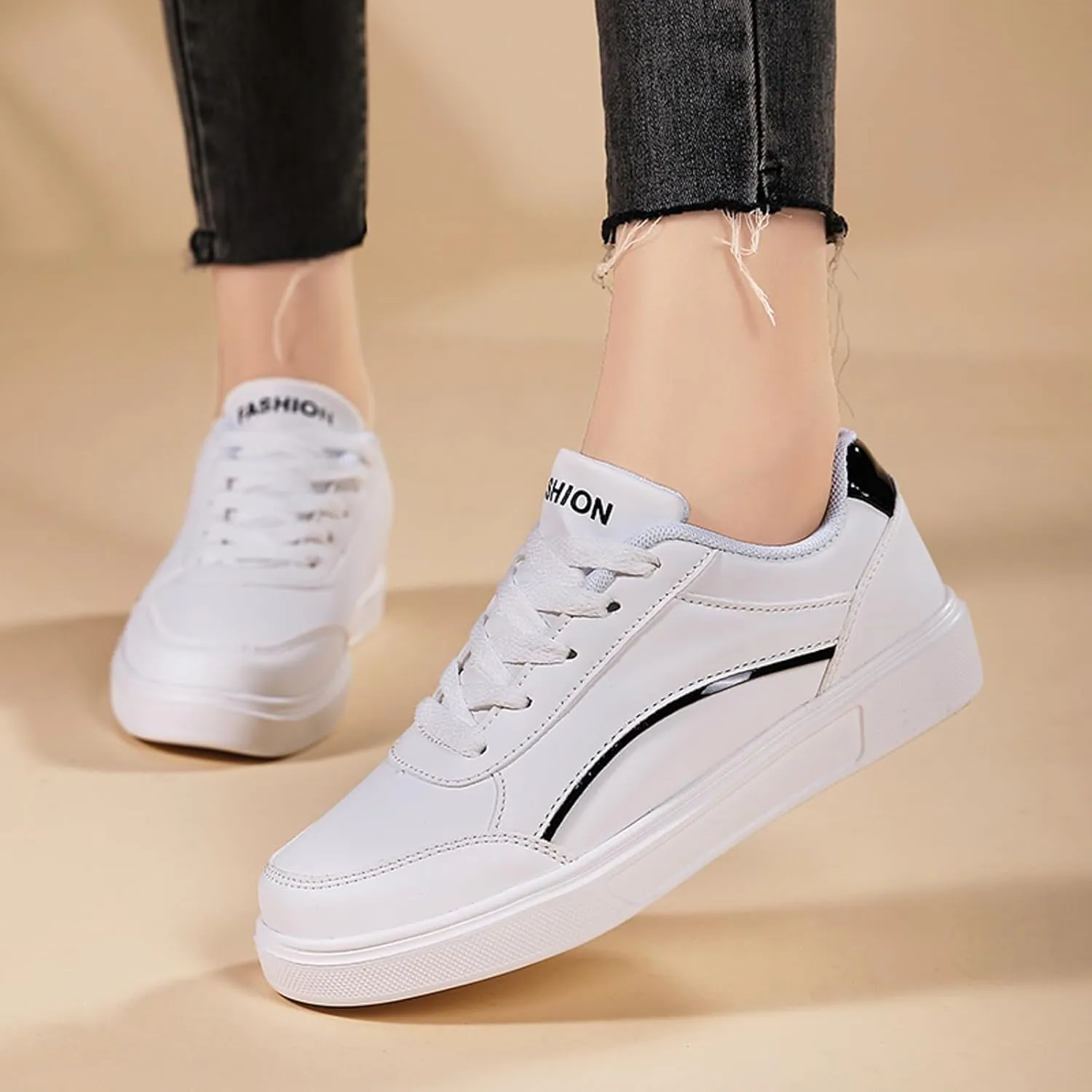 Classic Athletic Skateboard Sneakers for Women Comfort Non Slip Work Sport Athletic Shoes Jogger Running Shoe