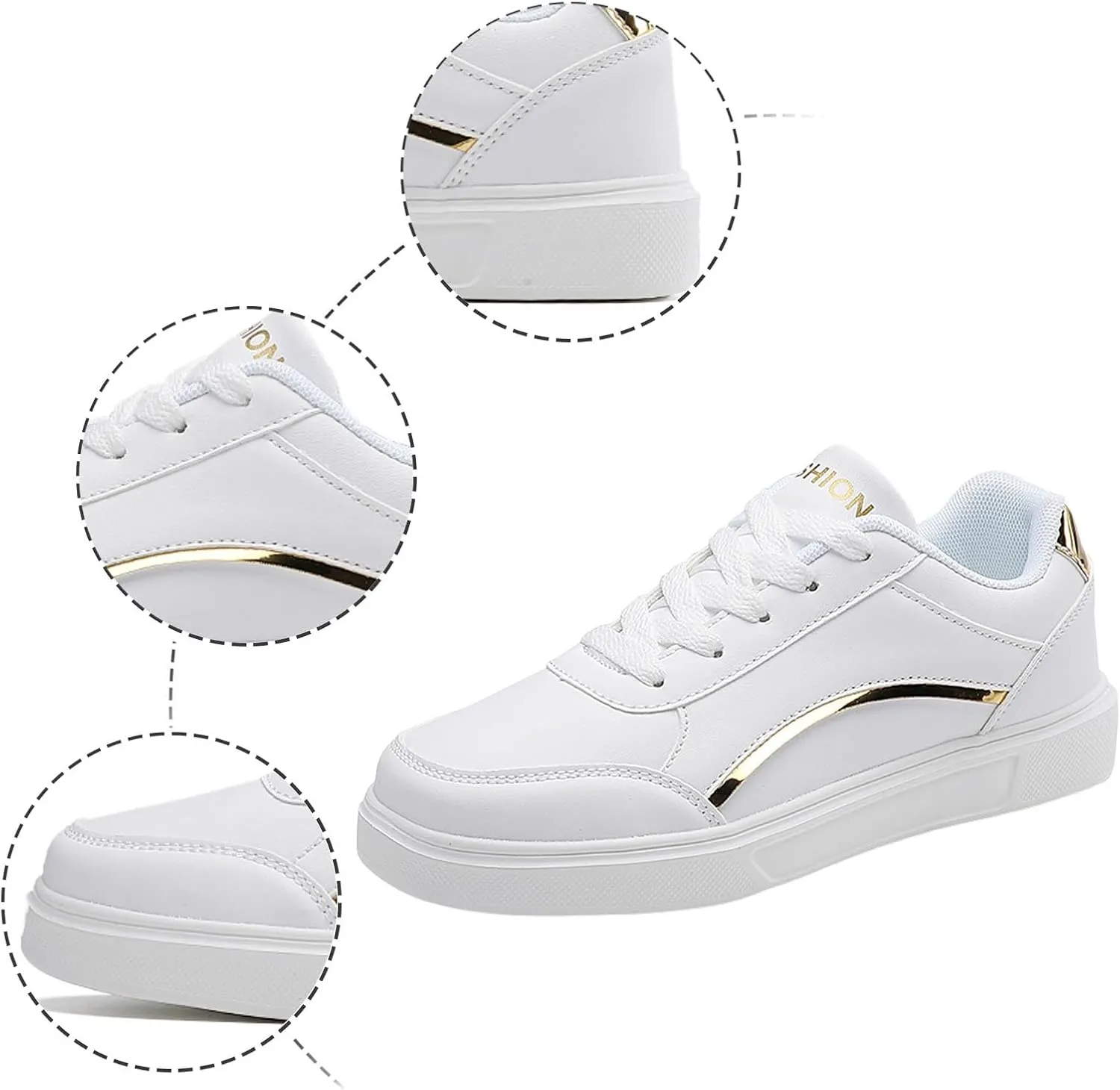 Classic Athletic Skateboard Sneakers for Women Comfort Non Slip Work Sport Athletic Shoes Jogger Running Shoe