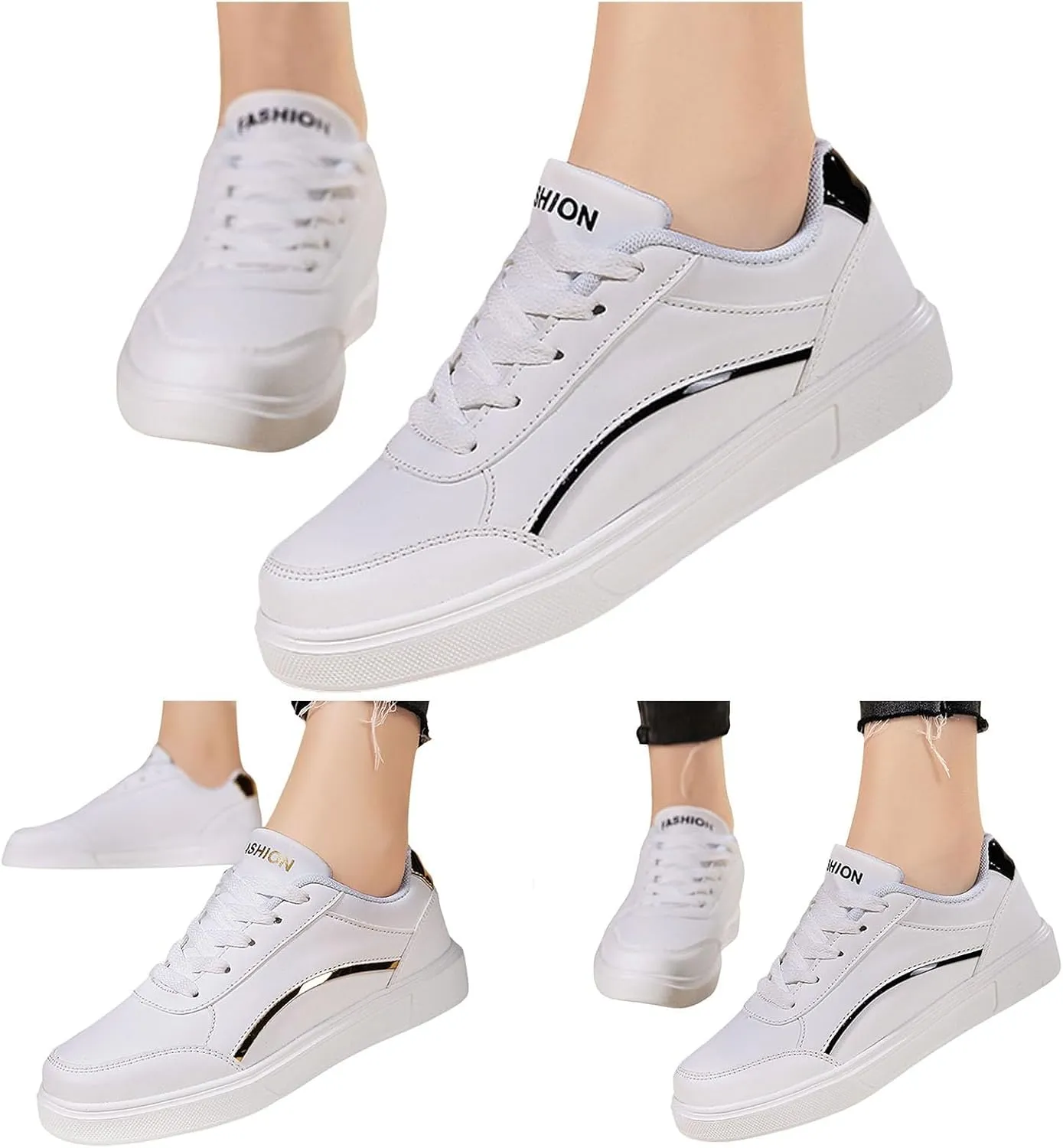 Classic Athletic Skateboard Sneakers for Women Comfort Non Slip Work Sport Athletic Shoes Jogger Running Shoe