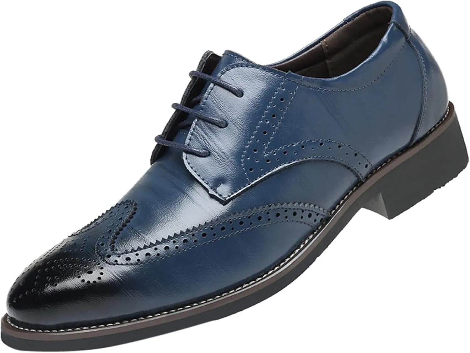 Classical Style Men's Breathable Hollow Business Casual Pointed Shoes Extra Wide Shoes for Men Leather Men's Fashion Men Shoe