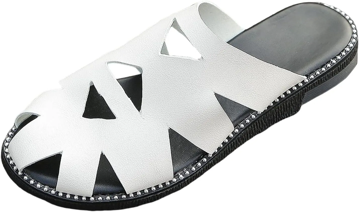 Comfortable Slip On Slide Sandals Women's Slippers 2023 New Foreign Trade Large Size Sandals Women's Flat Bottom