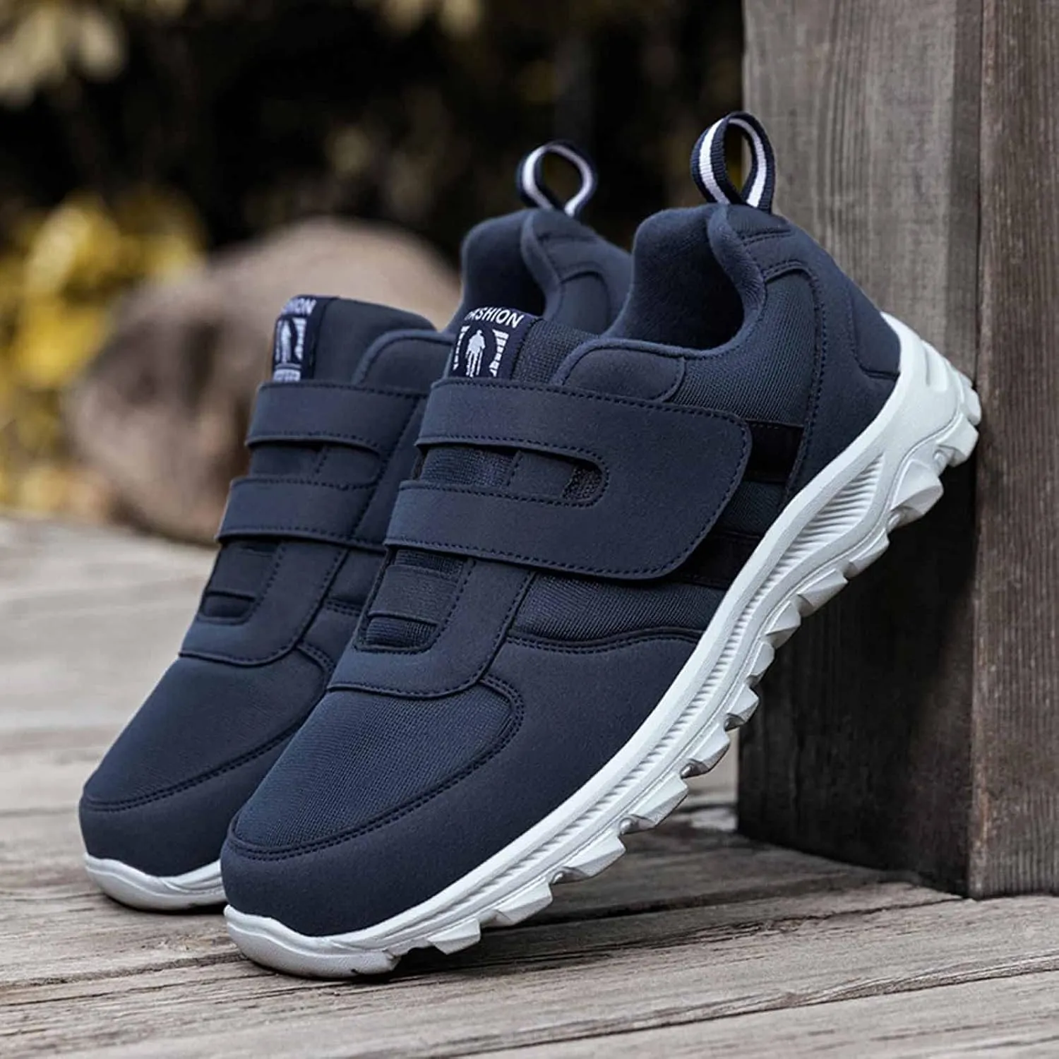 Couple Models Men's Middle and Elderly Light and Comfortable Non Slip Hook Loop Walking Sport Sneaker Shoes for Men Men Shoes