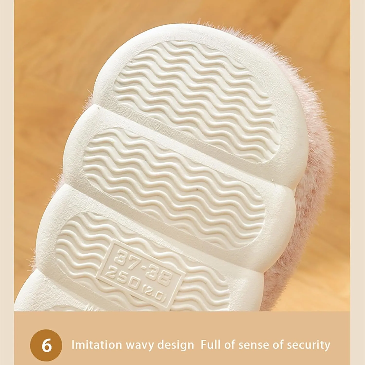 Cute Animal Ear Fuzzy Slippers for Toddler Baby Boys Girls Ankle Cotton Flat Shoes Infant Newborn Warm Cozy Slipper