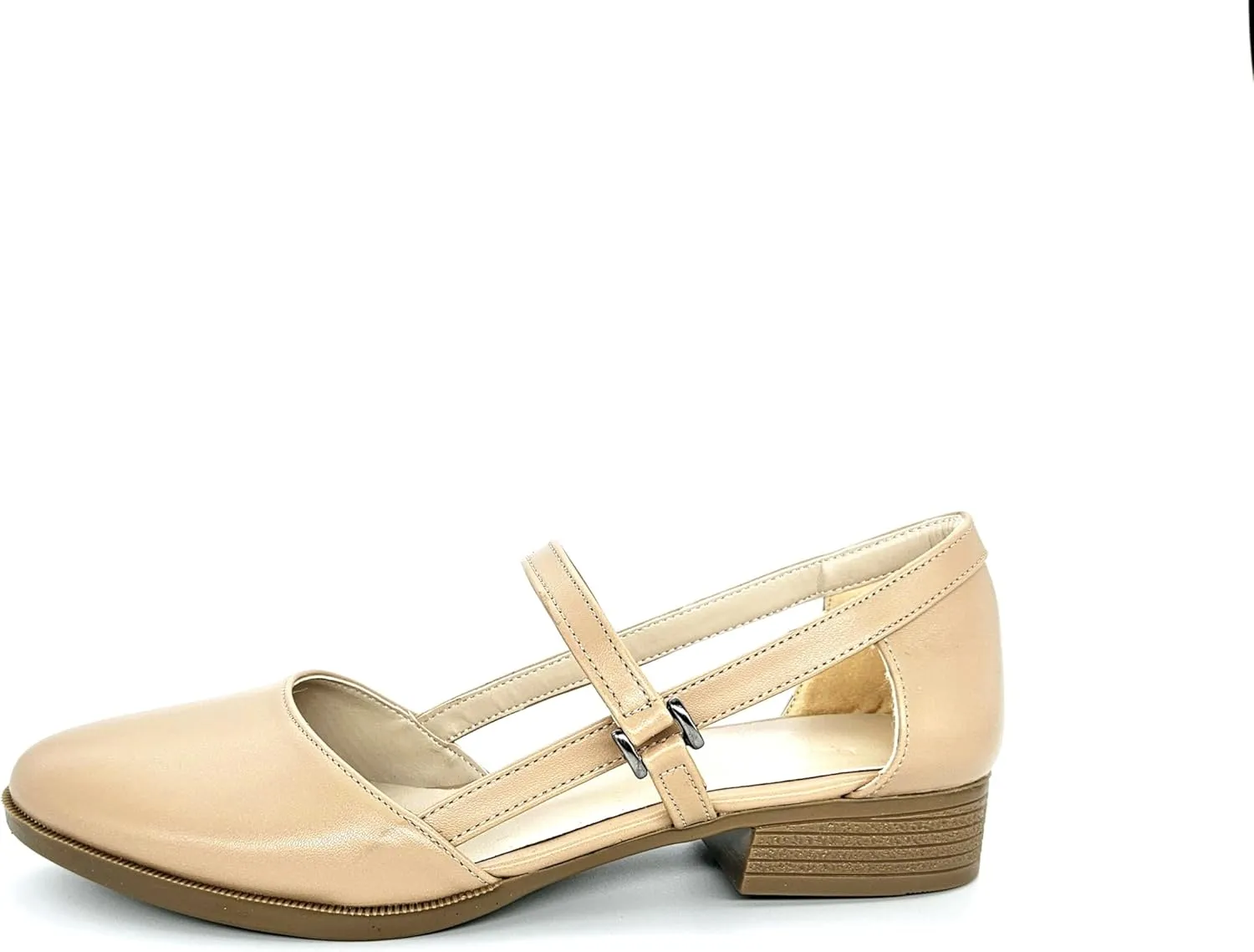 Derimi'O Mary Jane Shoes Women - Elegant Low Heel Mary Janes - Comfortable and Stylish Mary Jane Flats for Everyday Wear - Classic Design Mary Jane Pumps with Secure Strap