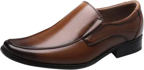 Dress Oxford Shoes for Men Comfortable Business Slip On Work Shoes Solid Color Leather Casual Casual Boot