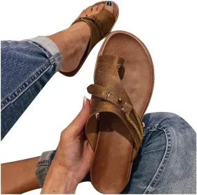 Dress Sandals for Women, Sandals Women Flip Flops Summer Beach Casual Sandals Comfortable Boho Shoes Flat