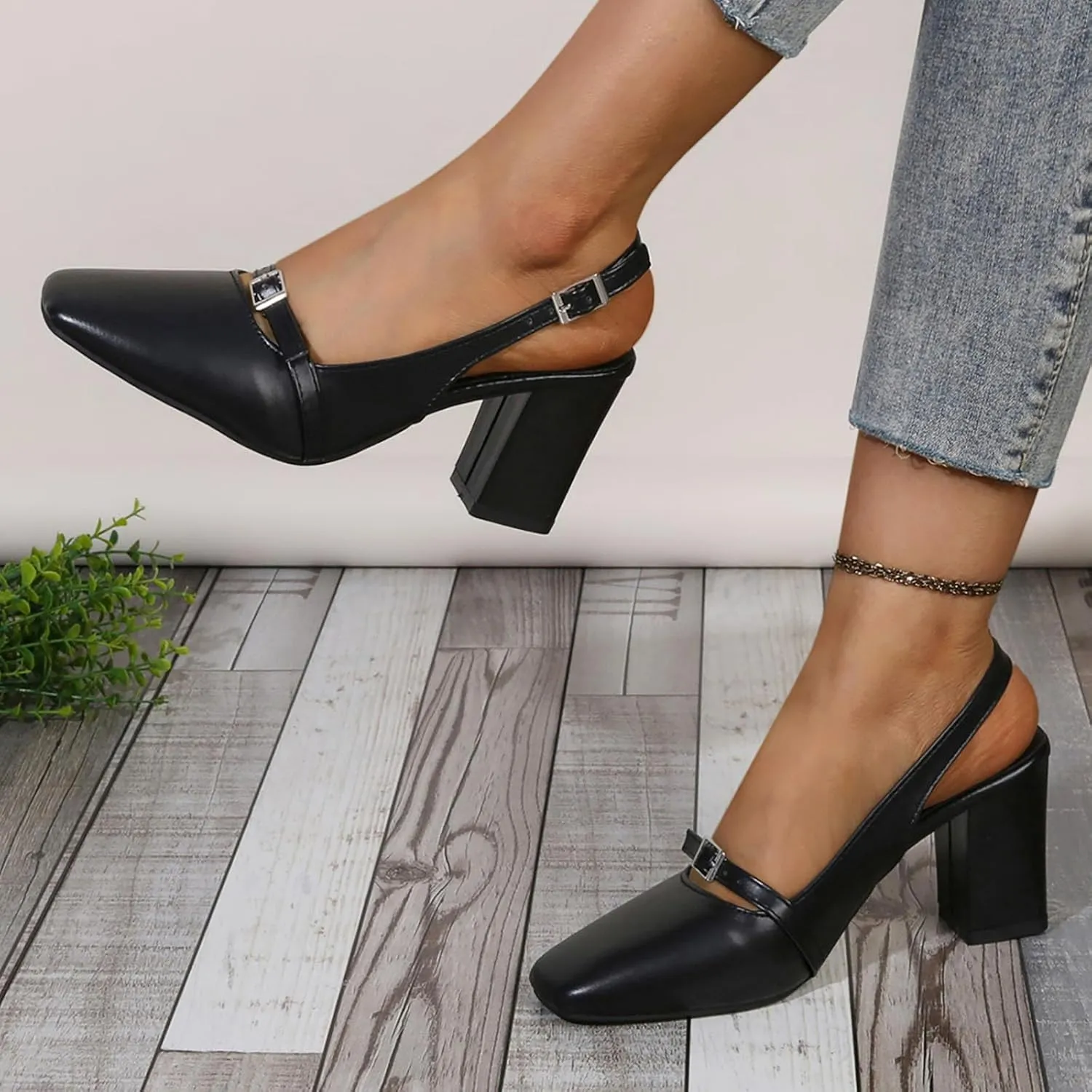 Dressy Summer Heel Square Toe Open Toe Sandals For Women New Spring And Summer Fairy With Skirts Single Shoes With