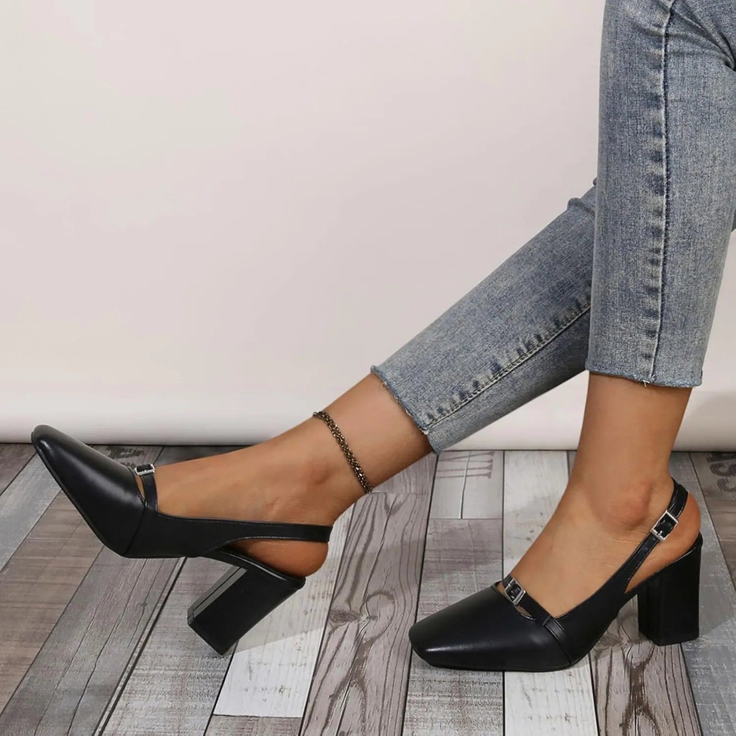 Dressy Summer Heel Square Toe Open Toe Sandals For Women New Spring And Summer Fairy With Skirts Single Shoes With
