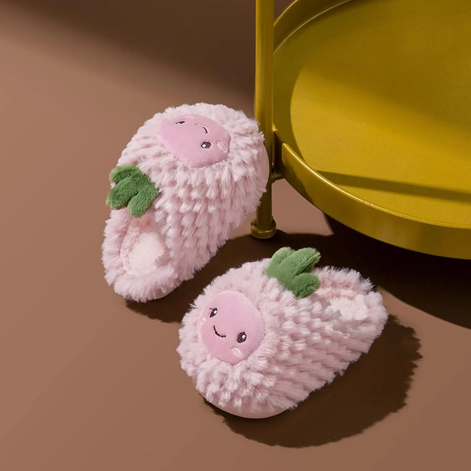 Fashion Autumn And Winter Boys And Girls Slippers Flat Bottom Soft Light Comfortable Warm Cute Cartoon Slippers
