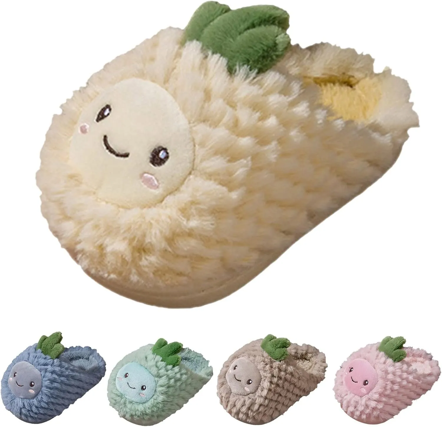 Fashion Autumn And Winter Boys And Girls Slippers Flat Bottom Soft Light Comfortable Warm Cute Cartoon Slippers