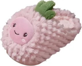 Fashion Autumn And Winter Boys And Girls Slippers Flat Bottom Soft Light Comfortable Warm Cute Cartoon Slippers