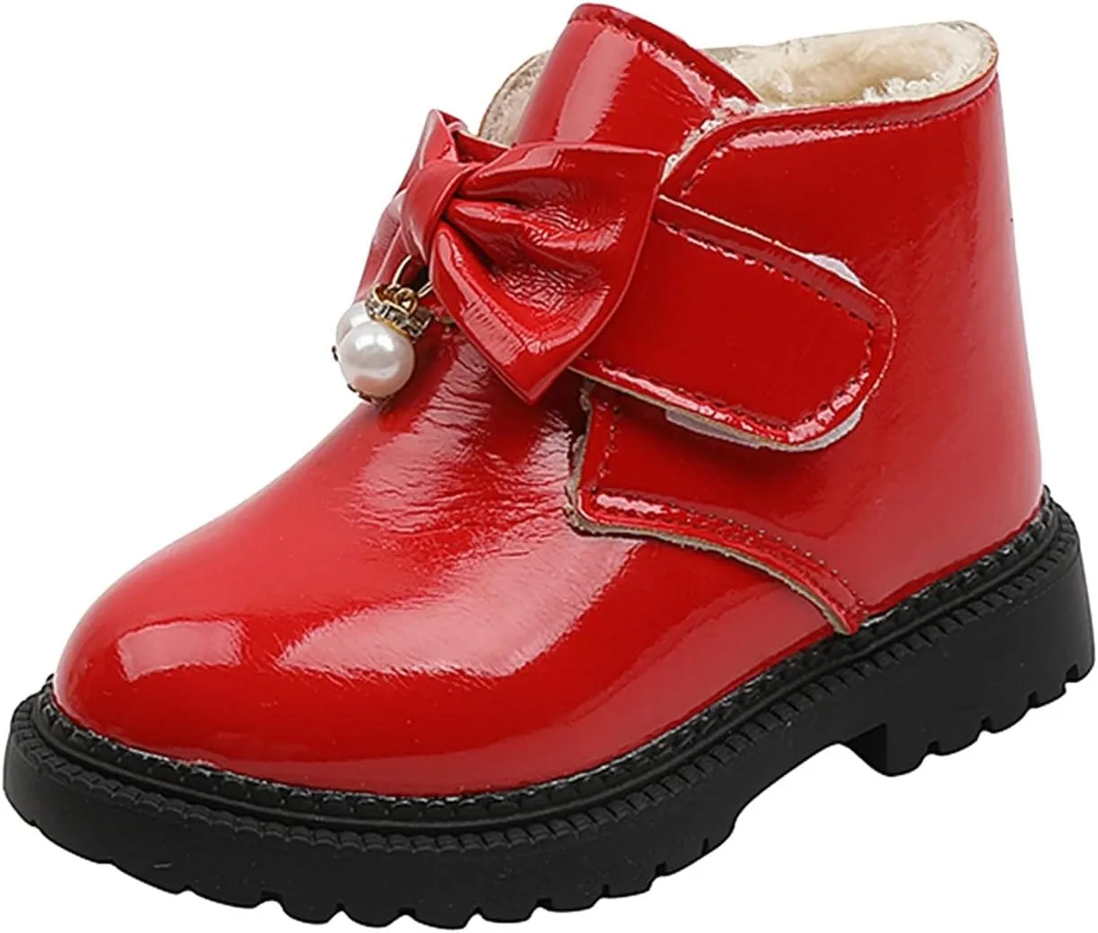 Fashion Autumn and Winter Girls Snow Boots Thick Bottom Non Slip Warm and Comfortable Cute Bow Snowboard Shoes for Kids