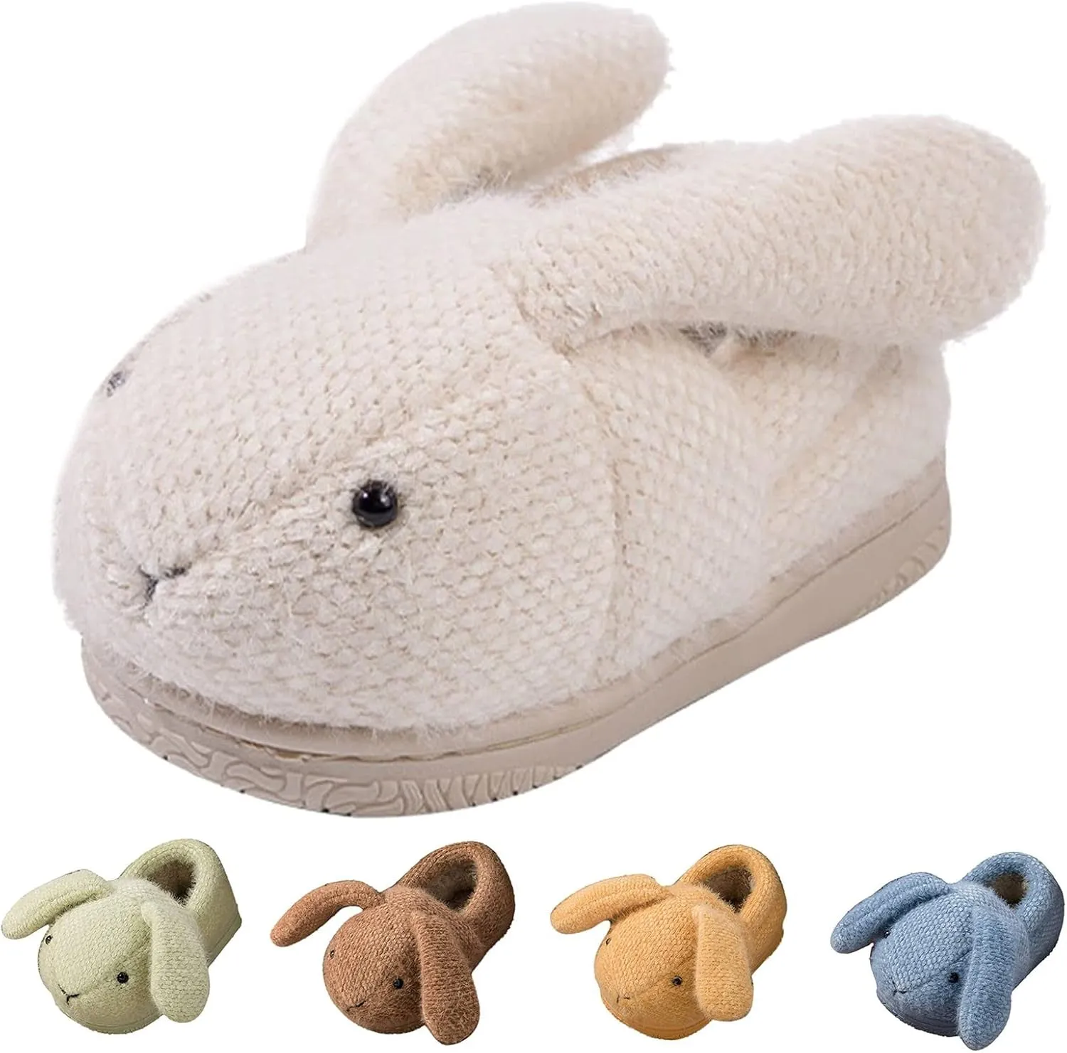 Fashion Cute Autumn And Winter Boys And Girls Slippers Flat Bottom Round Toe Soft Warm Comfortable House Slippers