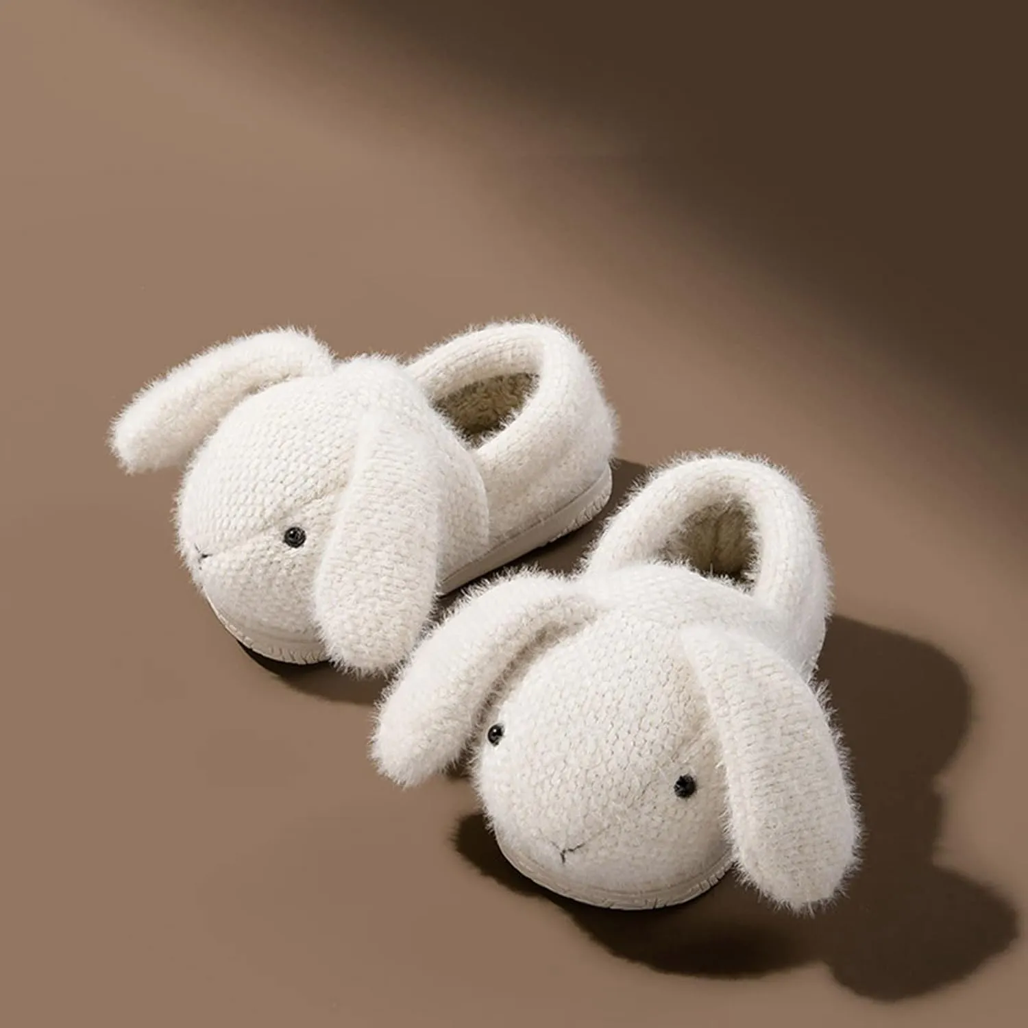 Fashion Cute Autumn And Winter Boys And Girls Slippers Flat Bottom Round Toe Soft Warm Comfortable House Slippers