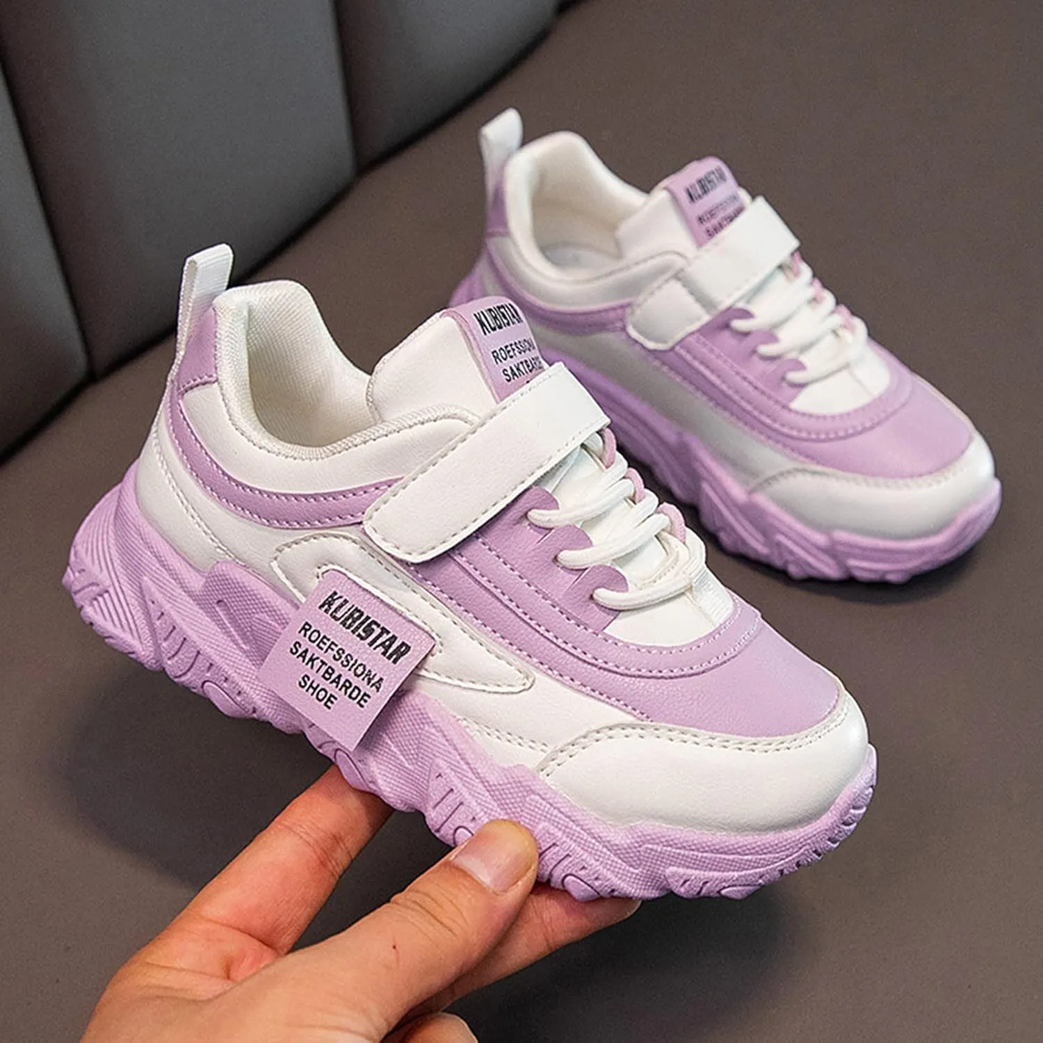 Fashion Kids' Flat Shoes Boys Girls Lightweight Fashion Sneakers Low Top Casual School Walking Tennis Shoes