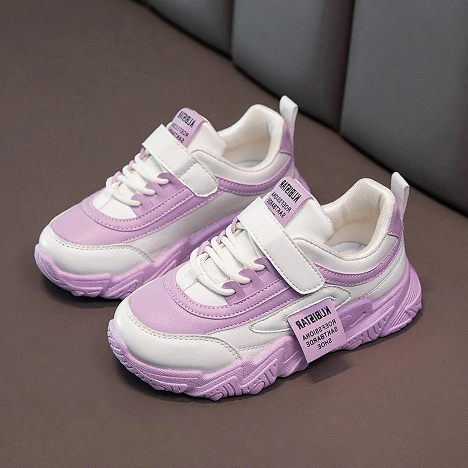 Fashion Kids' Flat Shoes Boys Girls Lightweight Fashion Sneakers Low Top Casual School Walking Tennis Shoes