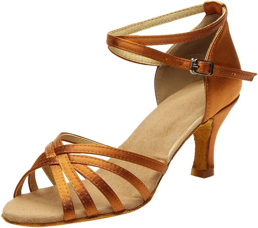 Fashion Latin Dancing Shoes Women Ballroom Dance Sandals Prom Women's Sandals Women Shoes Bling for Size 8