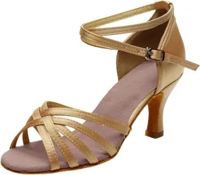 Fashion Latin Dancing Shoes Women Ballroom Dance Sandals Prom Women's Sandals Women Shoes Bling for Size 8