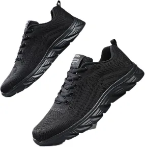 Fashion Men Mesh Mountaineering Casual Sport Shoes Lace Up Solid Color Running Breathable Dress Sneaker Shoes for Men Men's S