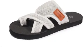 Fashion Open Toe Slip On Spring And Summer Flat Soled Fashionable Casual Thong Beach Sandals For Women Large Size Thick