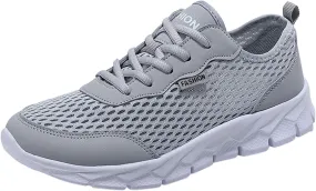 Fashion Summer Men Mesh Breathable Comfortable Lightweight Flat Soft Lace Mens Running Shoes Men's Athletic Sneaker New Men's