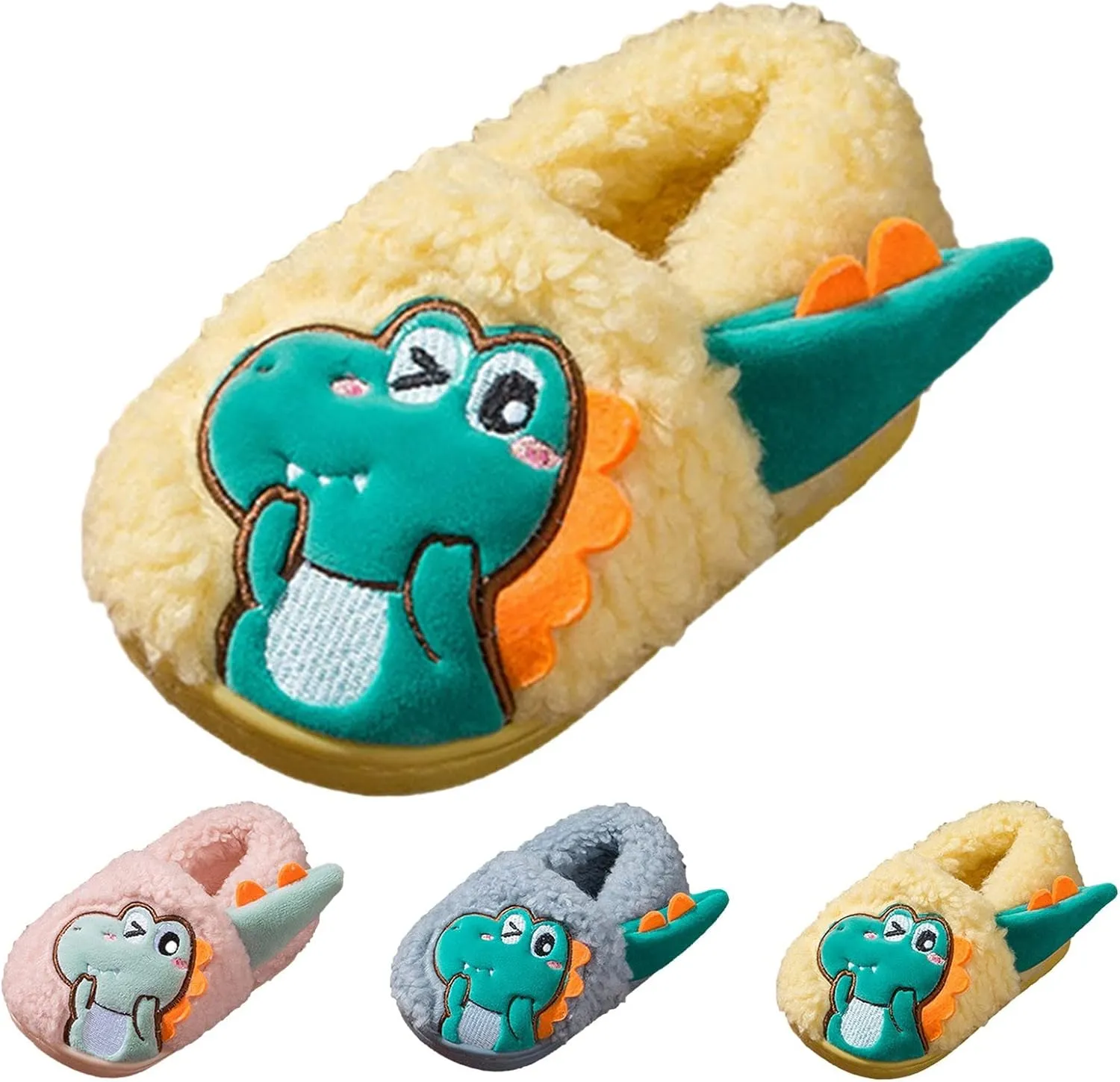 Fashion Winter Slippers Boys And Girls Warm Cute Slippers Flat Bottom Soft Light And Comfortable Cover Heel Shoes