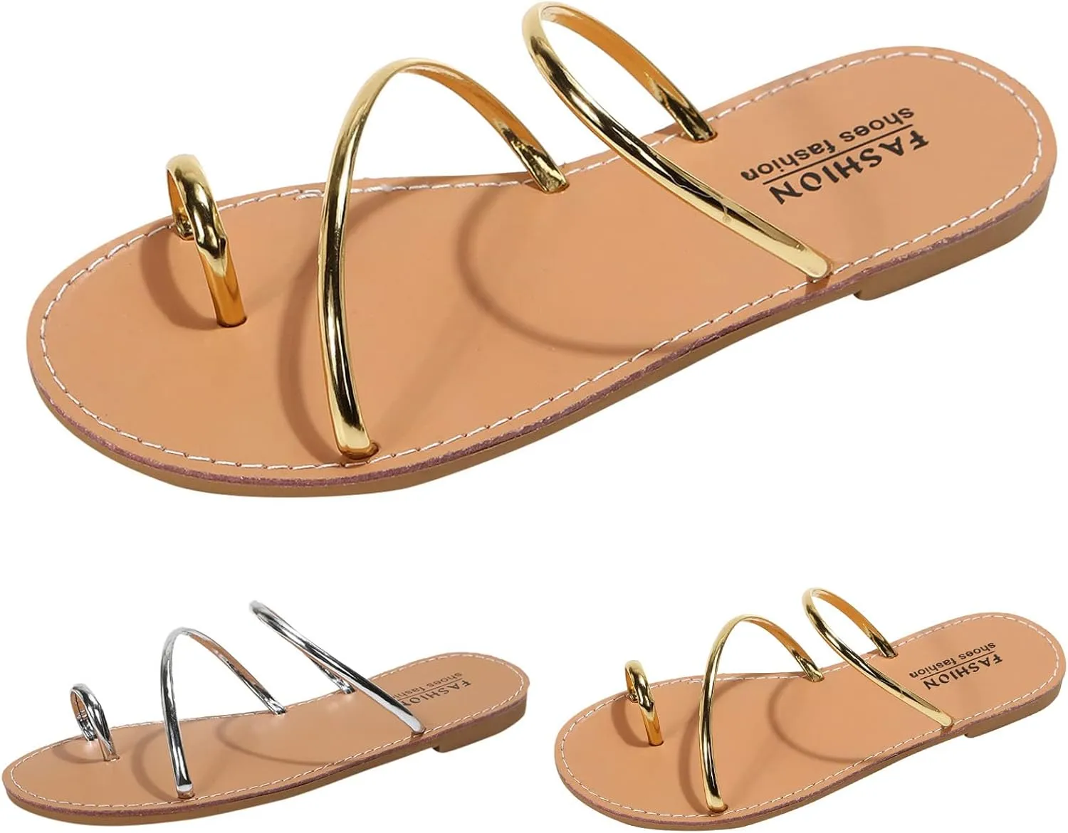 Flat Sandals for Women Open Toe Slingback Shoes Orthopedic Sandals Casual Summer Comfortable Flat Sandals