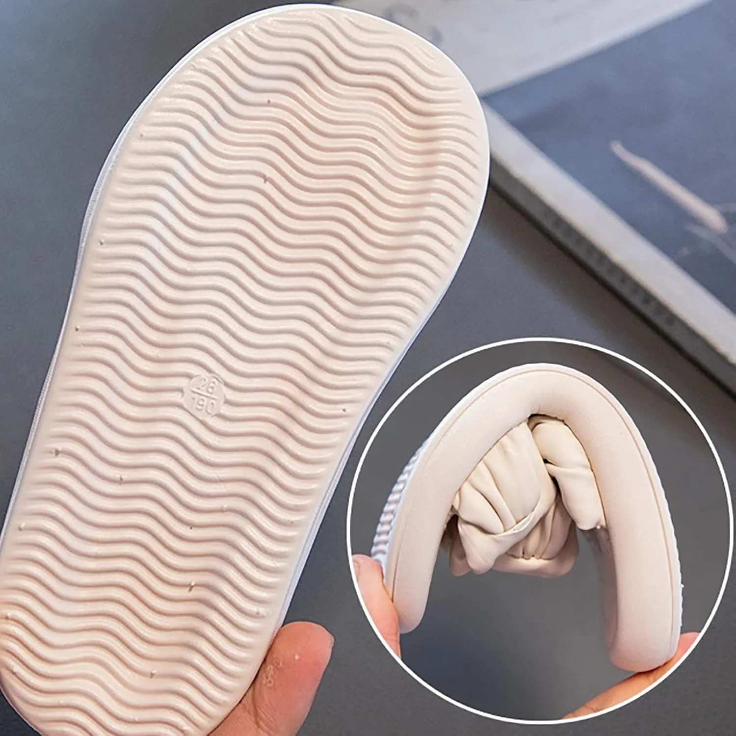Flat Sandals Summer Shoes for Kids Big Kids Children's Baby Girls Slippers Summer Outwear Fashion Leather Slippers Daily Beach Shoes