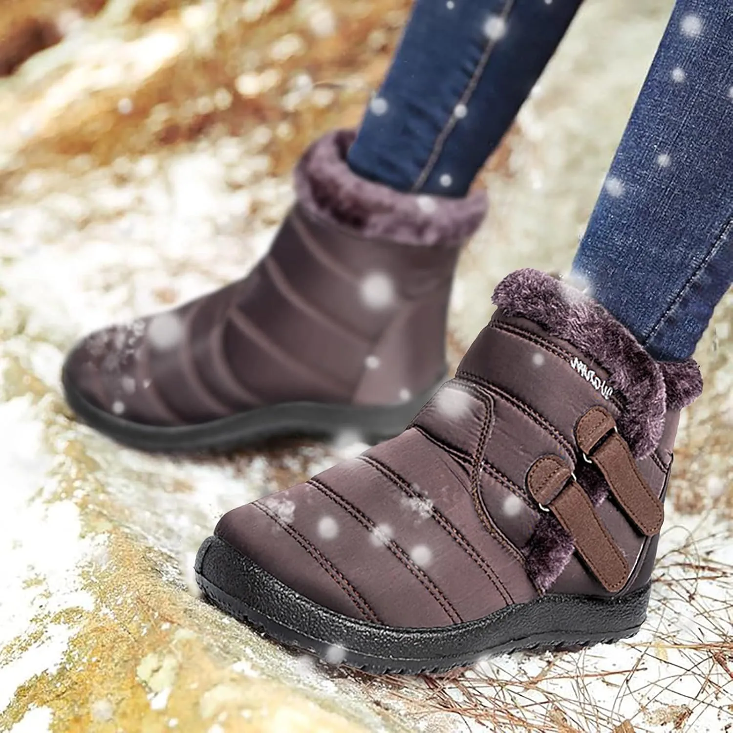 Gibobby Cowboy Boots for Women Low Heel Womens Ankle Boots Pointed Toe Faux Stacked Chunky Heels Tassels Side Zipper Booties 52