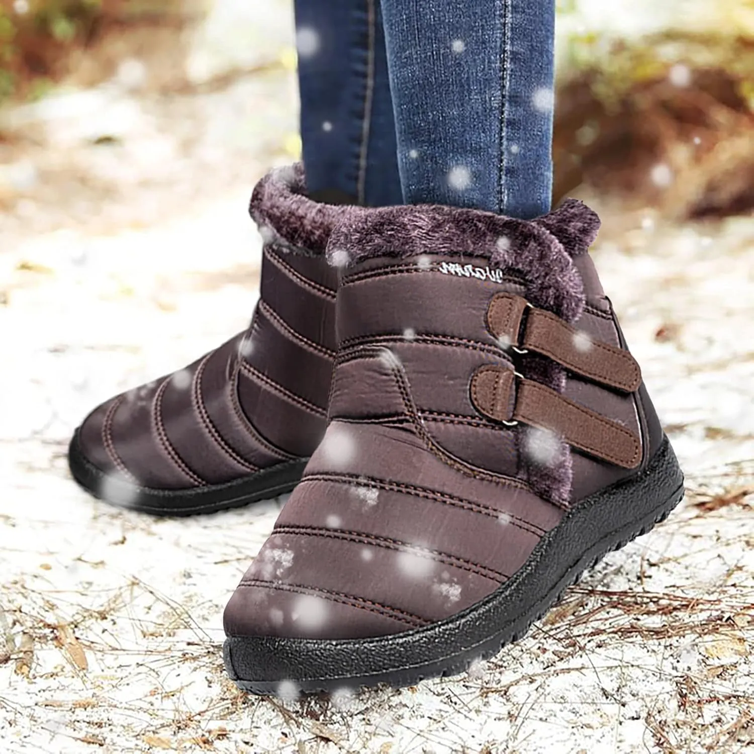 Gibobby Cowboy Boots for Women Low Heel Womens Ankle Boots Pointed Toe Faux Stacked Chunky Heels Tassels Side Zipper Booties 52