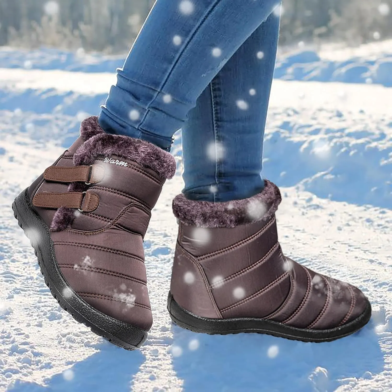 Gibobby Cowboy Boots for Women Low Heel Womens Ankle Boots Pointed Toe Faux Stacked Chunky Heels Tassels Side Zipper Booties 52