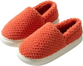 Gibobby House Slippers for Women Cozy Memory Foam Loafer Slippers with Warm Fleece Lining Closed Non-Slip Indoor Outdoor