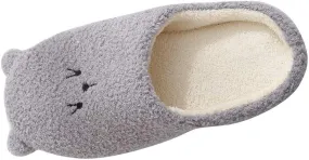 Gibobby Womens Slippers,House Slippers Cute Bear Memory Foam Fluffy Soft Fuzzy Slippers Slip on Warm Shoes