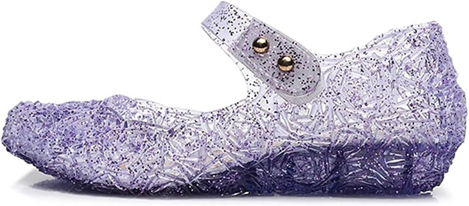 Girl Sandals Girls Crystal Outer Shoes Closed Toe Fashionable Casual Banquet Shoes